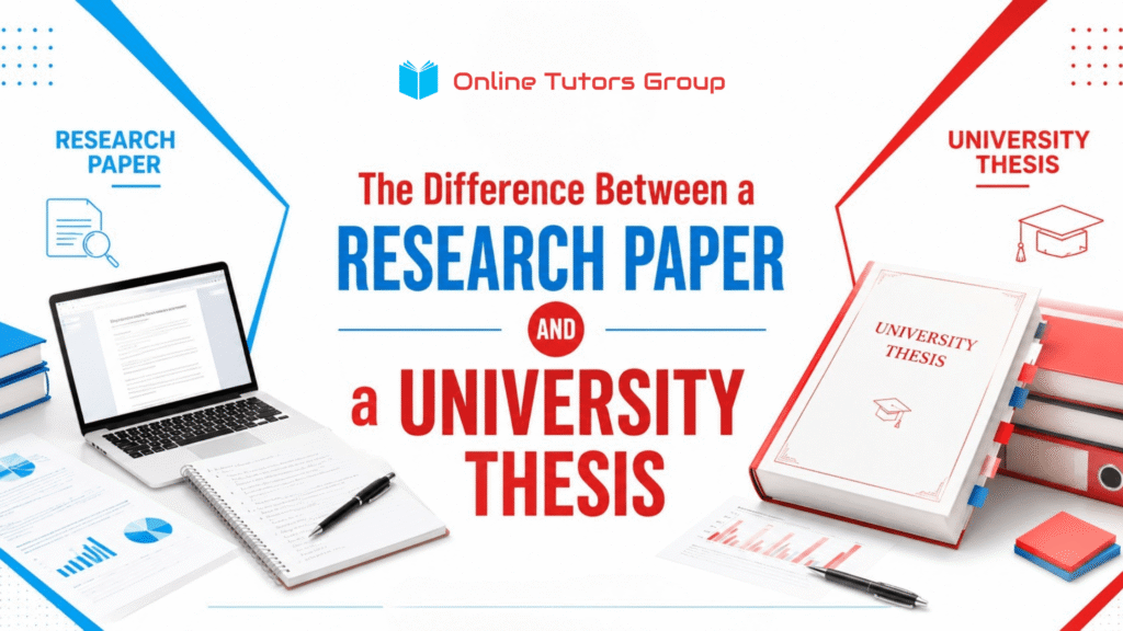 The Difference Between a Research Paper and a University Thesis